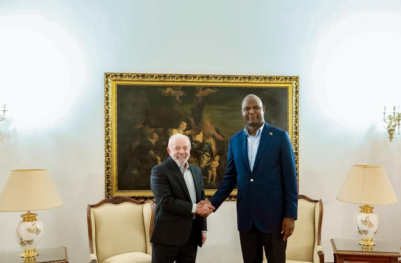 Lula e o presidente de Moçambique, Daniel Chapo | Ricardo Stuckert / PR