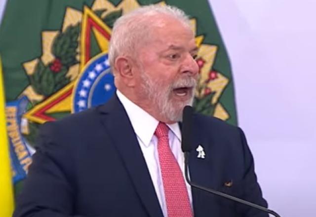 Lula em cerimônia no Palácio do Planalto | Reprodução TV Brasil