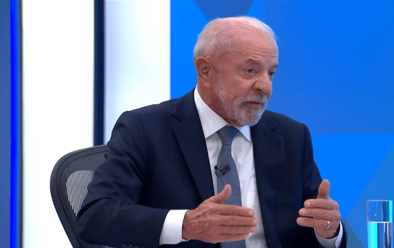 Candidato à reeleição, Lula participa de sabatina antes do 2º turno das eleições 2026 | Reprodução Globo