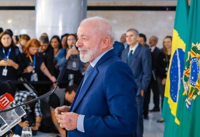 Lula fala à imprensa em coletiva | Divulgação/Ricardo Stuckert/PR