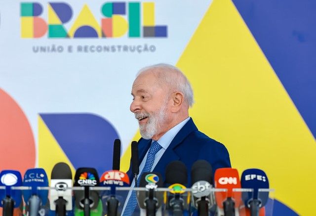 O presidente Lula concedeu entrevista coletiva no Palácio do Planalto | Ricardo Stuckert/PR