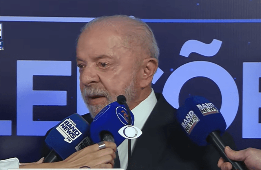 Presidente Lula em entrevista antes de debate na TV Band | Reprodução