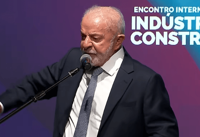 Lula na abertura do Encontro Internacional da Indústria da Construção (ENIC). | Reprodução