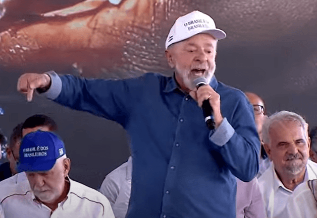 Lula visitou o Nordeste e usou o boné com o novo mote do governo: "O Brasil é dos brasileiros" | Reprodução YouTube