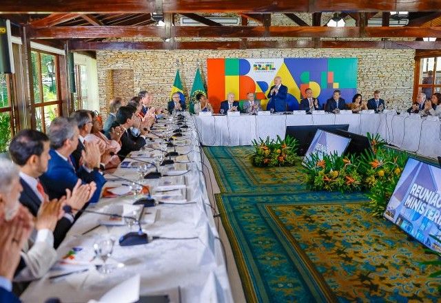 Lula na primeira reunião ministerial de 2025, em janeiro | Divulgação/Ricardo Stuckert/PR