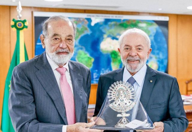 Lula recebeu Slim em Brasília. Dono da Claro vai investir na infraestutura de telecomunicações no Brasil | X/@lulaoficial