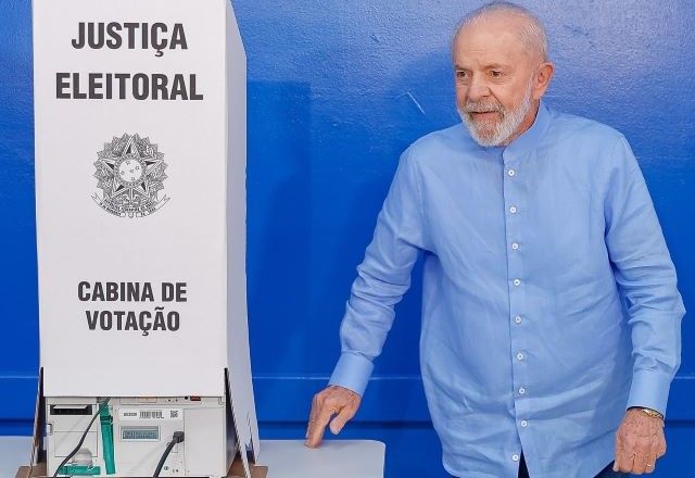 Lula votou numa escola em São Bernardo do Campo (SP), reduto político do chefe do Executivo | Divulgação/Ricardo Stuckert/PR