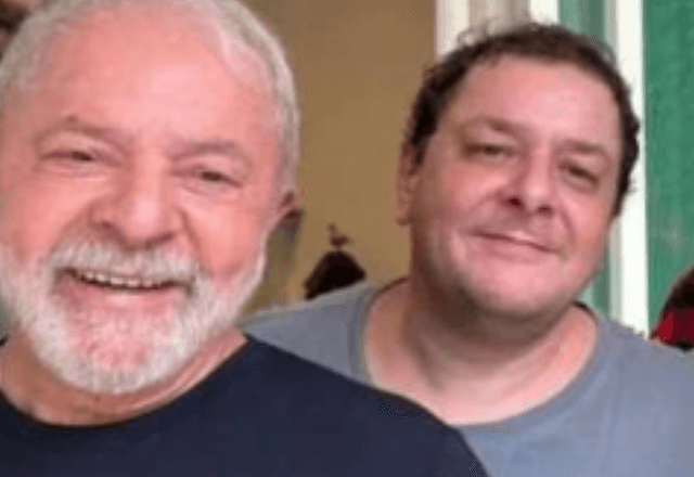 Lulinha ao lado do pai em post nas redes sociais | Reprodução