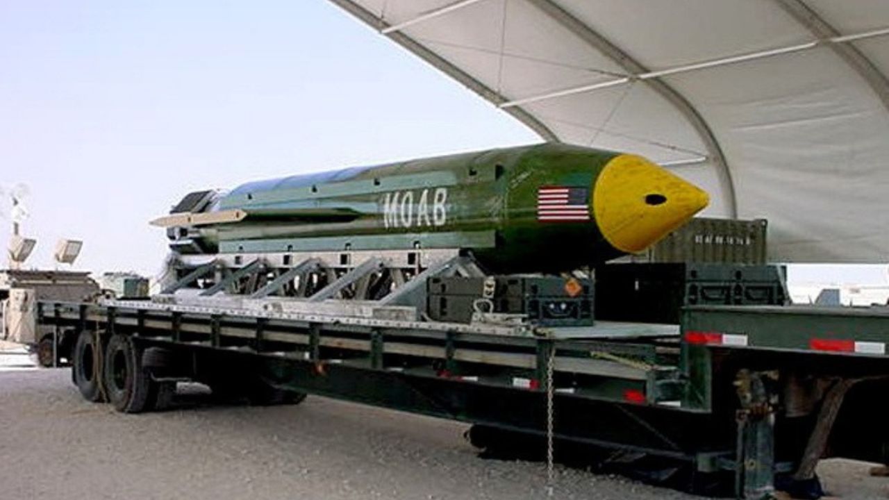 GBU-43/B, conhecida como "a mãe de todas as bombas" | Base Aérea de Eglin via Reuters