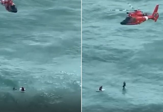 Furacão Milton: homem é resgatado agarrado a isopor a quase 50 km da costa da Flórida, nos EUA | Reprodução