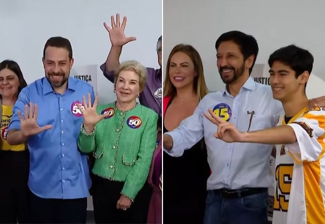 Candidatos à Prefeitura de São Paulo, Ricardo Nunes e Guilherme Boulos votam neste domingo