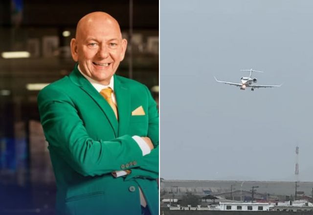 Avião de Luciano Hang pousa de lado em meio a ventos de 60 km/ em SC | Reprodução/Instagram