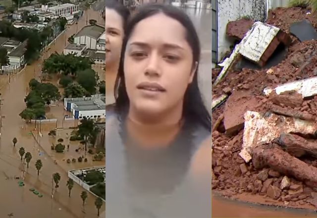 Chuva em São Paulo | Montagem: SBT e Reprodução/Redes sociais