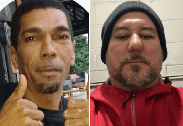 Alvimar, morto após discussão; Rodrigo, suspeito do crime | Reprodução