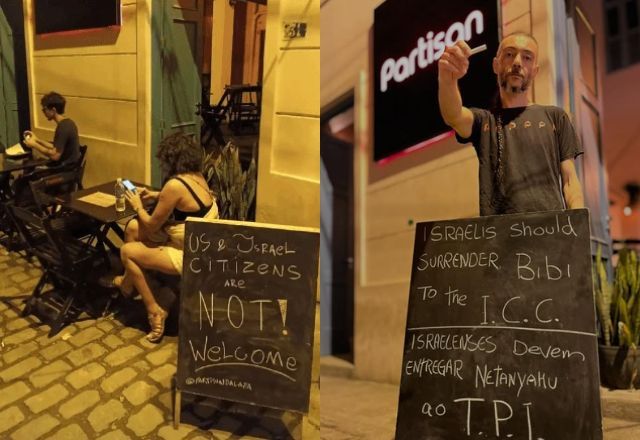 Prefeitura do Rio de Janeiro cassa alvará de bar na Lapa por aviso contra israelenses e americanos Prefeitura do Rio de Janeiro cassa alvará de bar na Lapa por aviso contra israelenses e americanos