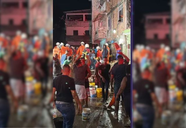 Desabamento de edifício em Salvador deixa ao menos dois mortos | Reprodução/Corpo de Bombeiros