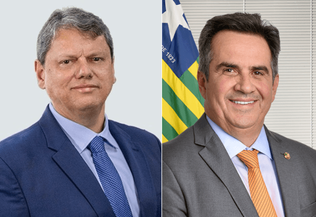 Tarcísio de Freitas e Ciro Nogueira | Reprodução/Agência senado