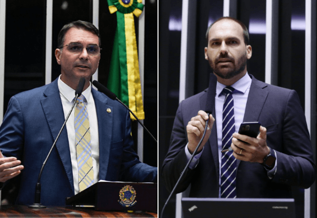 Flávio e Eduardo Bolsonaro | Reprodução