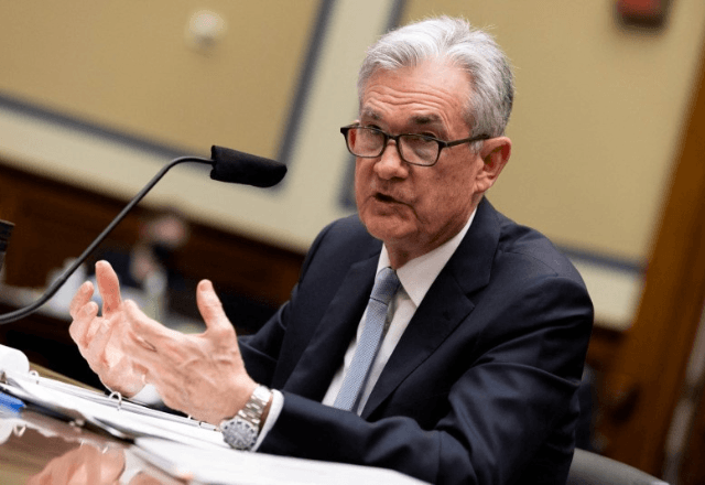 O presidente do Fed (Federal Reserve, banco central dos Estados Unidos), Jerome Powell | Foto: Graeme Jennings/Pool via Reuters - 22.06.2021