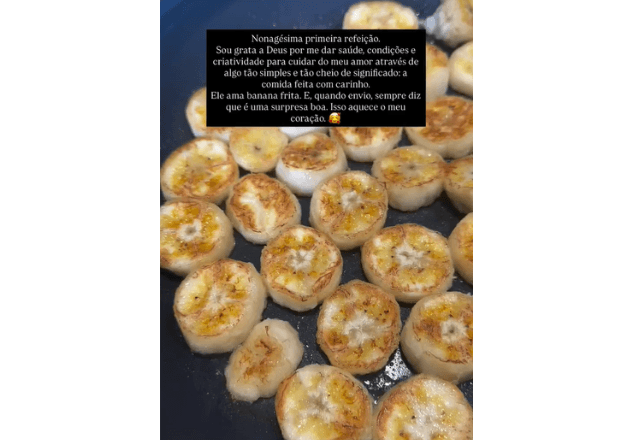 Michelle Bolsonaro frita banana em vídeo nas redes sociais | Reprodução