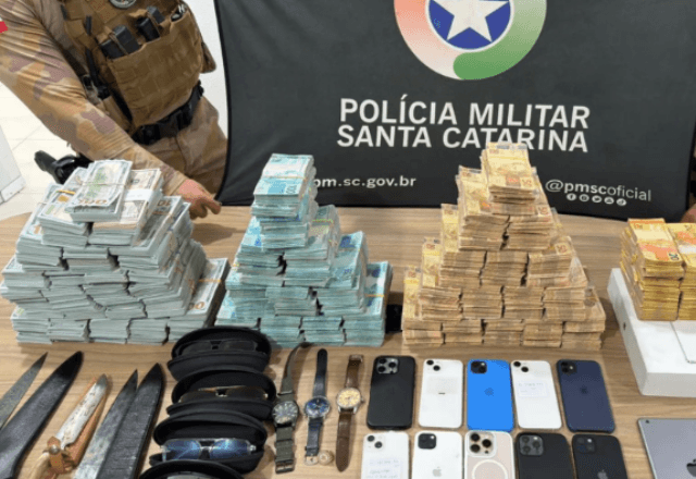 Foragido é preso com mais de R$ 5 milhões em Santa Catarina | PMSC