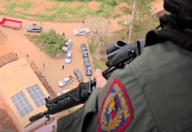 Roubo em fazenda mobiliza helicóptero da PM em Minas | Foto: PMMG