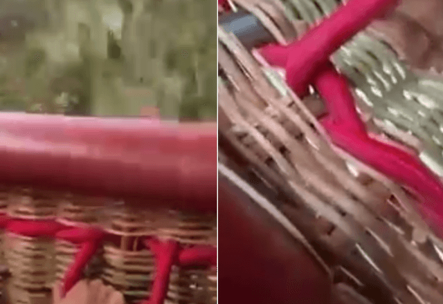 Vídeo gravado por passageira mostra queda de balão no interior de SP