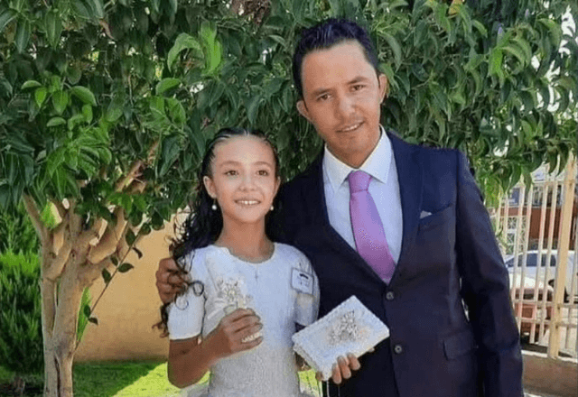 Carlos Arellano e a filha, Paloma Nicole Arellano Escobedo, de 14 anos | Foto: Reprodução/Redes sociais