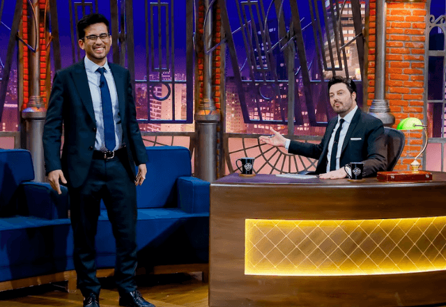 Kim Kataguiri e Danilo Gentili | Lourival Ribeiro/SBT