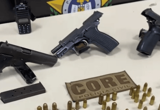 Polícia apreende armas em operação contra o CV no Rio | Divulgação