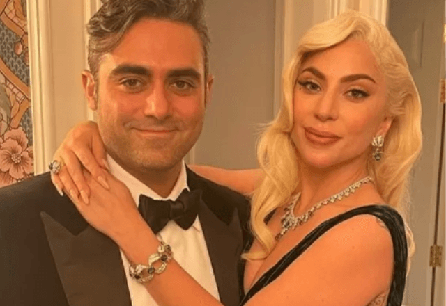 Michael Polansky e Lady Gaga | Reprodução/Vogue