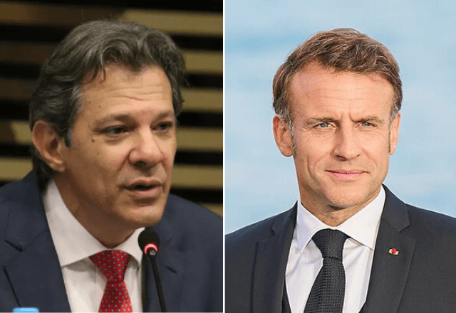 Haddad e Macron | Reprodução