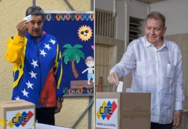 Maduro e Urrutia: eleição na Venezuela sob questionamento | Reprodução/X/Twitter