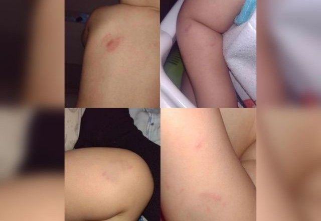 Mãe da criança divulgou supostos maus-tratos sofridos por filho em creche da Cidade Ocidental (GO) | Material cedido ao SBT