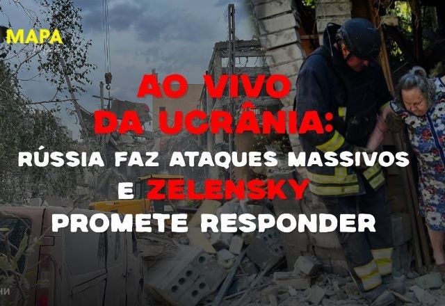 Mapa Mundi ao vivo da Ucrânia: Rússia faz ataques massivos e Zelensky promete resposta