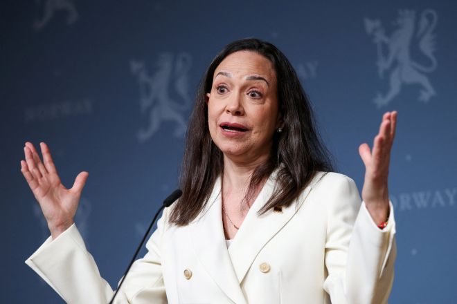 María Corina Machado em Oslo | 11/12/2025/Reuters/Leonhard Foeger