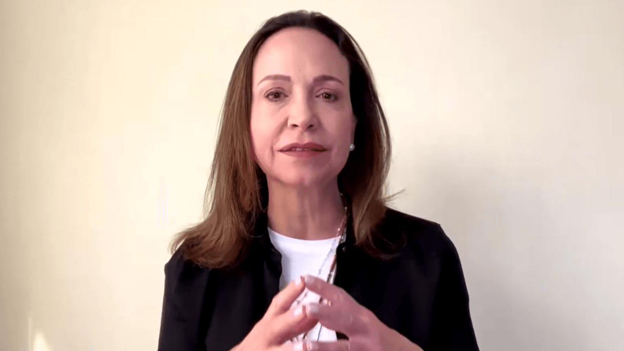 María Corina Machado publica vídeo no X. | Reprodução/Redes sociais