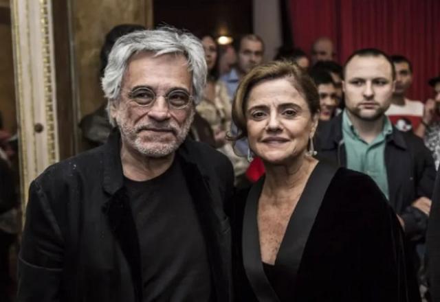 Marieta ao lado de Aderbal Freire Filho