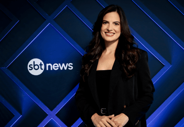Marina Demori divide bancada com Celso Freitas no "Jornal do SBT News" | Rogerio Pallatta/SBT