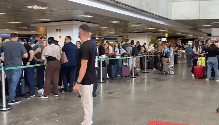 Mau tempo em SP impacta operações do Aeroporto de Brasília | Danielly Oliveira/SBT