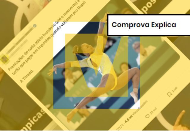 Medalha recebida na Olimpíada está livre de imposto, e prêmio em dinheiro não será mais tributado | Projeto Comprova