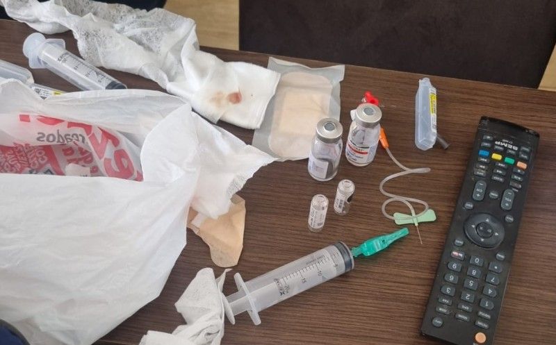 Medicações e agulhas usadas por emergencista para matar a esposa | Divulgação/ Polícia Civil Rio Grande do Sul