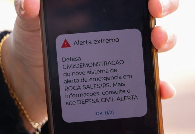 Mensagens serão enviadas em situações de emergências em áreas com iminente risco à vida | Luís André/Secom-RS