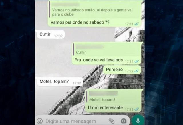 Mensagens trocadas entre policial militar assediador e menino de 12 anos