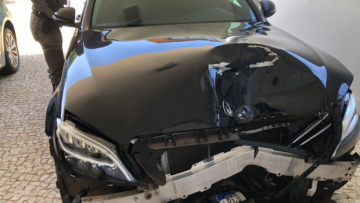 Carro de motorista que atropelou vigilante em Goiânia | SBT