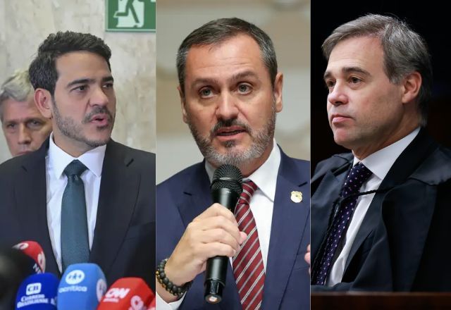 Jorge Messias, Andrei Rodrigues e André Mendonça | Foto: Montagem/SBT News