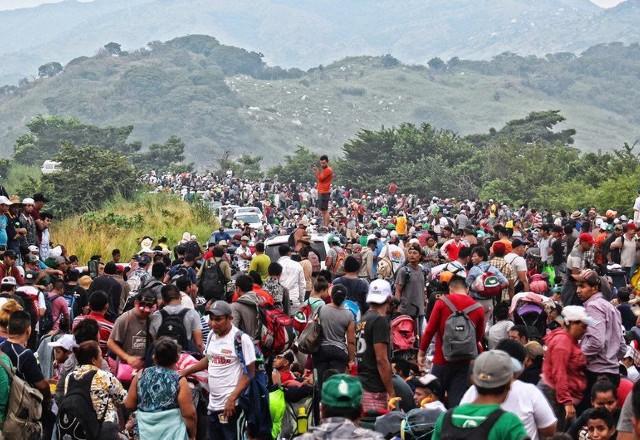 Migrantes na fronteira