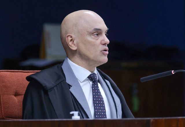 Ministro Alexandre de Moraes, relator da ação penal do núcleo 4 da trama golpista, no primeiro dia de julgamento do grupo | Divulgação/Rosinei Coutinho/STF
