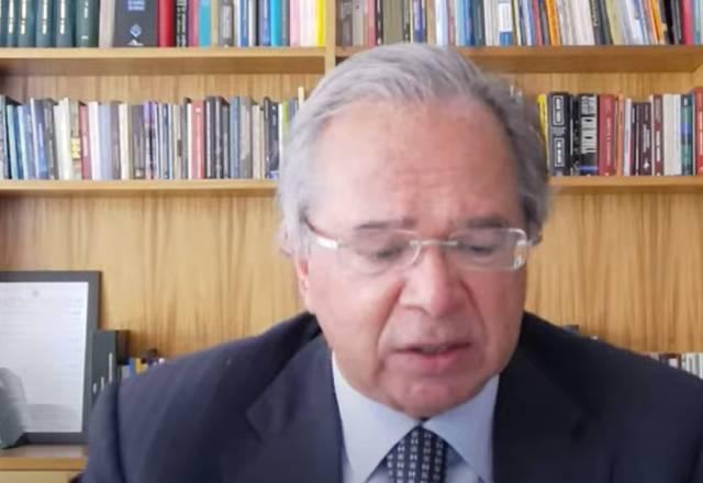 Ministro Paulo Guedes em webinar sobre precatórios