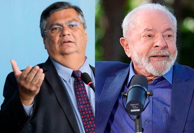 Ministro da Justiça Flávio Dino e presidente Lula